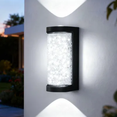 Außenwandlampe LED 11W 6000K rund Metall 18x8x8 cm