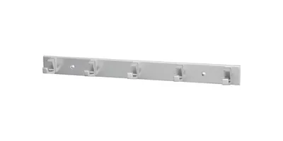 Immagine prodotto di Hermeta porta asciugamani 5 ganci h.33mm l.360mm alluminio anodizzato argento a.33,5mm