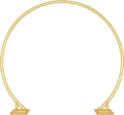 Produktbild von vidaXL Hochzeitsbogen Gold 220 x 45 x 200 cm Stahl