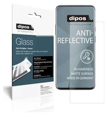 Produktbild von 2x Schutzfolie für OnePlus 7 Pro 5G matt - Anti-Shock 9H Folie dipos Glass Kunststoffglas