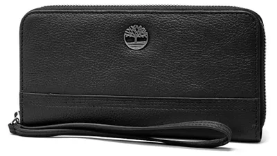 Zdjęcie produktu dla Timberland Damska kopertówka skórzana z zamkiem RFID Czarna
