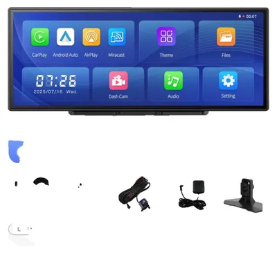Obrázek produktu pro Autokamera, záznam v rozlišení 4K, bezdrátové připojení, s 6metrovou zadní kamerou, GPS, BEZ SD karty