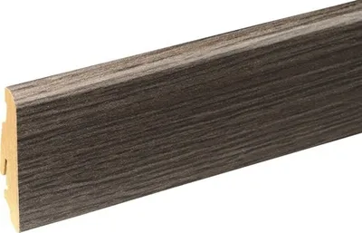 Produktbild von SKANDOR Sockelleiste Holzwerkstoff Eiche grau 2400 x 58 x 19 mm