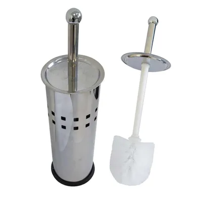 Produktbild von Toilettengarnitur rund Edelstahl, Durchmesser 8cm