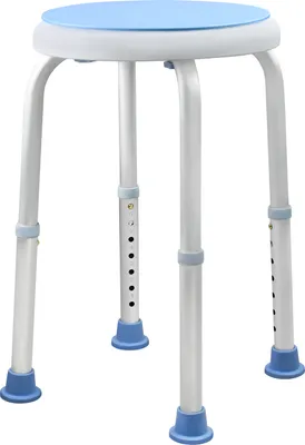 Produktbild von LZQ 360° Drehbarer Duschhocker Duschstuhl Badehocker 37-53cm Höhenverstellbar Badhocker Duschhilfe Duschsitz Anti-Rutsch Badsitz