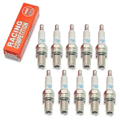 Produktbild von Zündkerzen Set NGK 10x R2525-9 Racing-Zündkerze / Rennzündkerze entstört, Elektrodenabstand 0,90mm, 4735