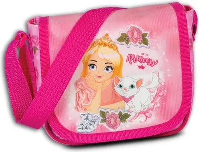 Immagine prodotto di Fabrizio borsa asilo piccola principessa con gatto rosa poliestere D2OTI210A
