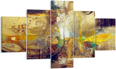 Produktbild von Bild auf Leinwand - Leinwandbild - Abstraktion modern - 125x70cm - Wand Bild - Wanddeko - Leinwanddruck - Bilder - Kunstdruck - Wanddekoration - Leinwand bilder - Wandkunst - EA125x70-3483