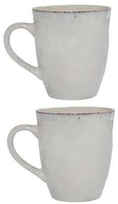 Produktbild von ESTIA Teebecher Kaffeebecher 2er Set Becher 400 ml beige aus Steingut