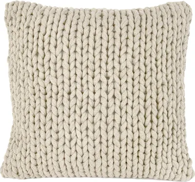 Produktbild von nielsen HOME Kissenbezug Marlin grob gestrickt, 50x50 cm, Creme Weiß, 100% Baumwolle, Strick, , Grobstrick, gemütlich modisch elegant,