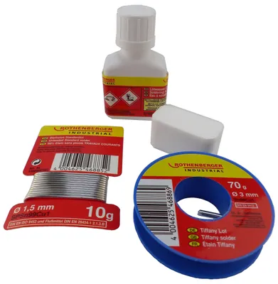 Produktbild von ROTHENBERGER Industrial Bastel-Tiffany Set - bleifrei - 1500002909