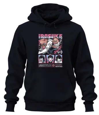 Obrázok produktu pre Inosuke Kimetsu no Yaiba maska diviaka anime darček zviera uni mikina s kapucňou, Navy, XXL