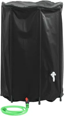 Produktbild von Wassertank mit Wasserhahn Faltbar 1000 L PVC, Wasserkanister Camping, Kanister, Wasserbehälter, Trinkwasserkanister - 156001