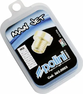 Obrázok produktu pre Hlavná tryska karburátora Polini 6 mm pre karburátor Dellorto 80-98