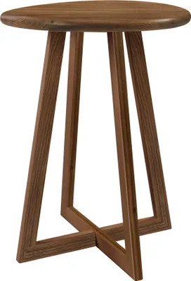 Produktbild von HASENA Runder Nachttisch Roy mit Kreuzfuß Ø 42 cm Nussbaum