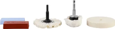Produktbild von Parkside Bohrmaschinenzubehör PBZS 5 A1 Polier-Set 7 Teilig Polierscheibe