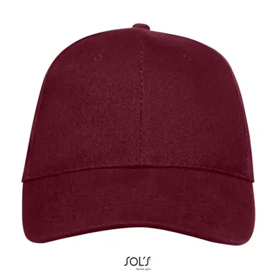 Produktbild von SOLs 88100 | Six Panel Cap Buffalo / Kappe / Mütze / Hut - Farbe: Burgundy - Größe: One Size