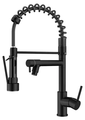 Produktbild von Küchenarmatur, Küchenmischer mit Hochdruckfunktion, 360° schwenkbar, Schwarz