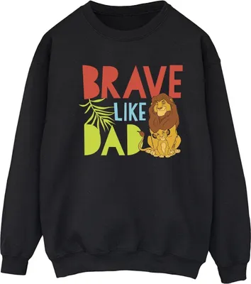 Produktbild von Disney - "The Lion King Brave Like Dad" Sweatshirt für Damen BI22422 (S) (Schwarz)