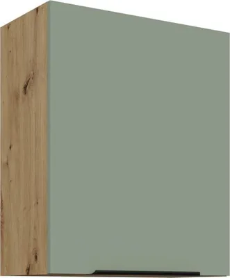 Produktbild von Oberschrank LUNARA – Breite 60 cm, grün/Eiche (handwerklich)