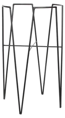 Produktbild von Mica Decorations Blom Pflanzenständer - L30 x B30 x H50 cm - Metall - Schwarz