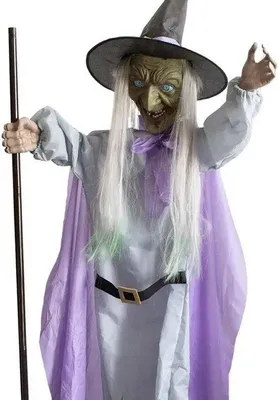 Produktbild von Famanu fliegende Hexe - Halloween Dekoration - Gruselig - Hexenbesen