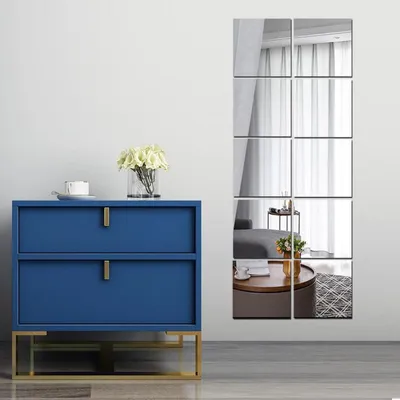 Immagine prodotto di Specchio a parete a figura intera, senza cornice, 40 x 100 cm, specchio in acrilico