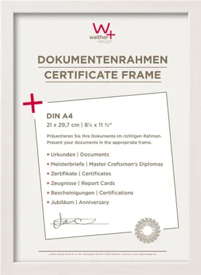 Produktbild von Walther Construction 21x29,7 Kunststoff weiß DIN A4 JK130W