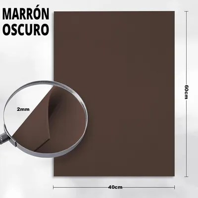 Obrázok produktu pre EVA pena – dosky na kreatívne projekty – 40 x 60 cm – hrúbka 2 mm – flexibilné – balenie po 4 kusoch – tmavohnedá