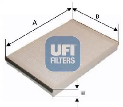 Produktbild von UFI 53.279.00 Innenraumfilter Pollenfilter