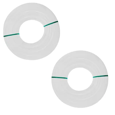 Produktbild von HOOZ 2er Set Trimmerfaden Ø 3,0mm x 15m - Mähfaden in Weiß 30m - Trimmerschnur für Rasentrimmerspulen - runder Querschnitt - Universelle Kompatibilität - Signalstarke Farben für Sicherheit - Garten