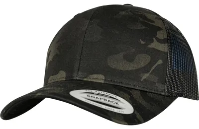 Produktbild von Retro Trucker Multicam® Cap,black multicam