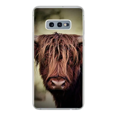 Produktbild von MuchoWow® Handyhülle Schutzhülle Hülle für Samsung Galaxy S10e Schottischer Hochländer - Licht - Porträt - Natur Silikon Softcase Handy Hülle - Handy