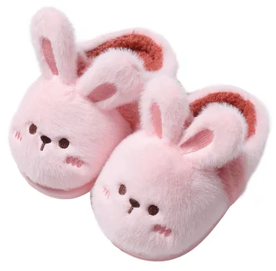 Productafbeelding van Kinderpantoffels pantoffels kinderen - Pluche - Warm gevoerd - Traagschuim - Antislip zool