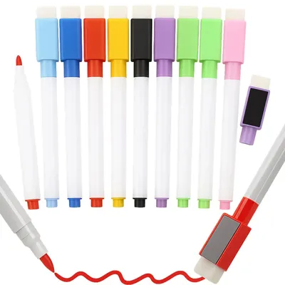 Produktbild von Whiteboard Marker Set 8 Farben trocken abwischbar Boardmarker Tafelschreiber abwischbare Marker