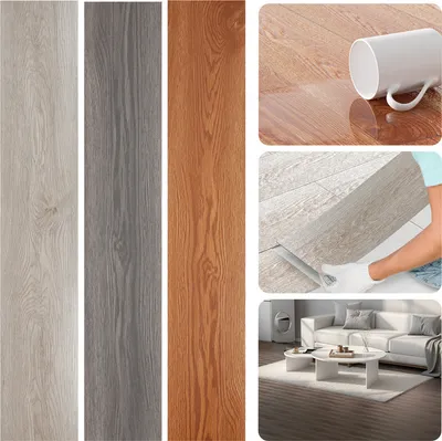 Obrázok produktu pre PVC podlahová krytina Vinylová podlaha Samolepiaca so vzhľadom dreva, 63 kusov 8,78 m² Vinylová lepiaca dlažba Dlažba Samolepiaca, PVC podlaha Nekĺzavá Vodotesná Nehorľavá, Dub Classic