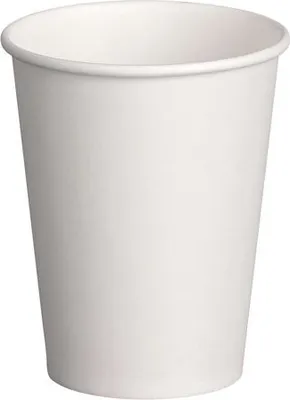 Produktbild von 100x Heiß- und Kaltgetränkebecher weiß Pappe beschichtet 200 ml (max 270ml)