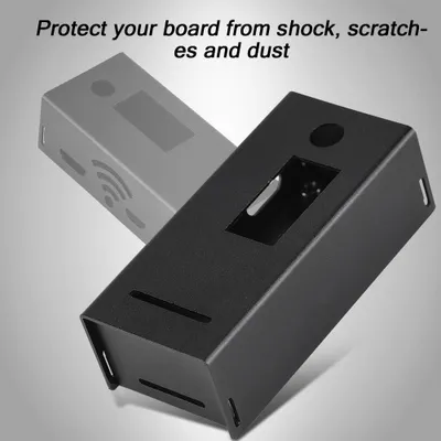 Image de Boîtier de protection en alliage d'aluminium pour Raspberry Pi ZERO, noir