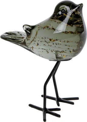 Immagine prodotto di Van Manen Scultura Uccello Decorativa in vetro verde 11x8x14 cm
