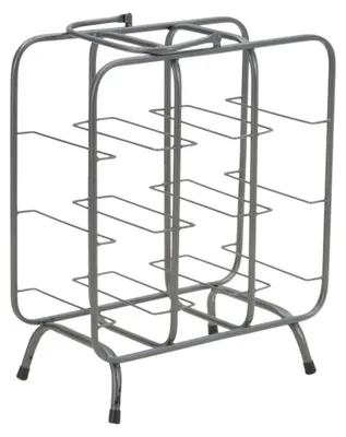 Zdjęcie produktu dla o Ferretti Regał na butelki Carré 9 miejsc 40x23x47,5 cm ciemnoszary