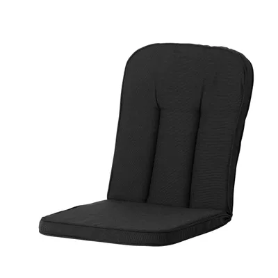 Produktbild von Madison Tuinstoelkussen Carlo / Calvia Rib Schwarz, 101x47cm, 5cm dick, mit Befestigungsband, komfortabel und stilvoll