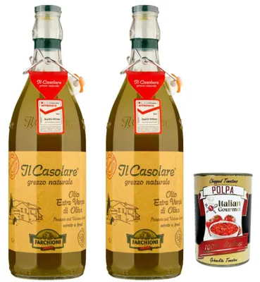 Produktbild von Farchioni Italian Gourmet Casolare olio extravergine di oliva 2 x 1L Olivenöl