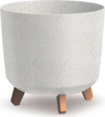 Obrázok produktu pre Kvetináč GRACIA TUBUS ECO WOOD biely 29,8 cm