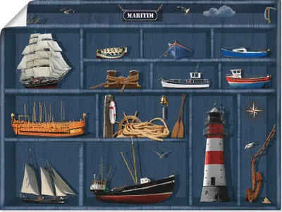 Produktbild von Mausopardia: Der maritime Setzkasten, Produkt:Poster, Größe:30x40 cm / Poster
