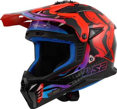 Obrázok produktu pre LS2 MX708 Fast II Wash motokrosová prilba, čierna/červená/modrá, M (57/58)