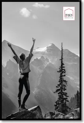 Produktbild von Haes Deco Fotorahmen aus Kunststoff EF9B, schwarz, 40 x 60 cm