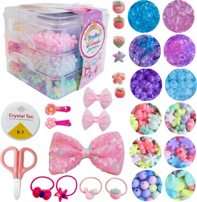Produktbild von Kreatives Perlenset zur Schmuckherstellung, Angelschnur, Koffer N114-3