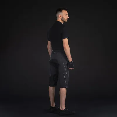 Produktbild von CHIBA Regenhose kurz - wasserdicht, winddicht, atmungsaktiv, XL, schwarz