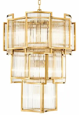Produktbild von Casa Padrino Luxus Kronleuchter Gold Ø 58 x H. 84 cm - Hotel & Restaurant Kronleuchter