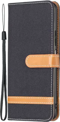 Produktbild von König Design Hülle kompatibel mit Xiaomi Redmi Note 11 / Note 11S Global Kunstleder Handyhülle - Handy Case Schwarz